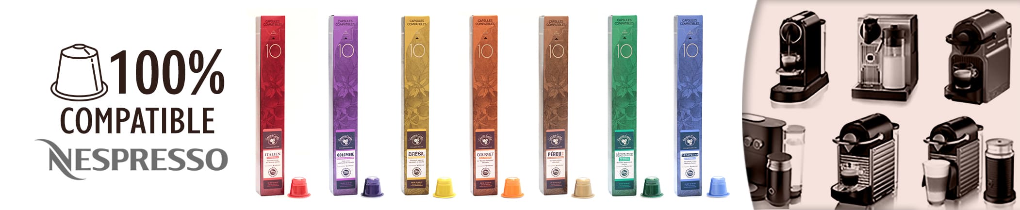 Nos capsules Compatibles