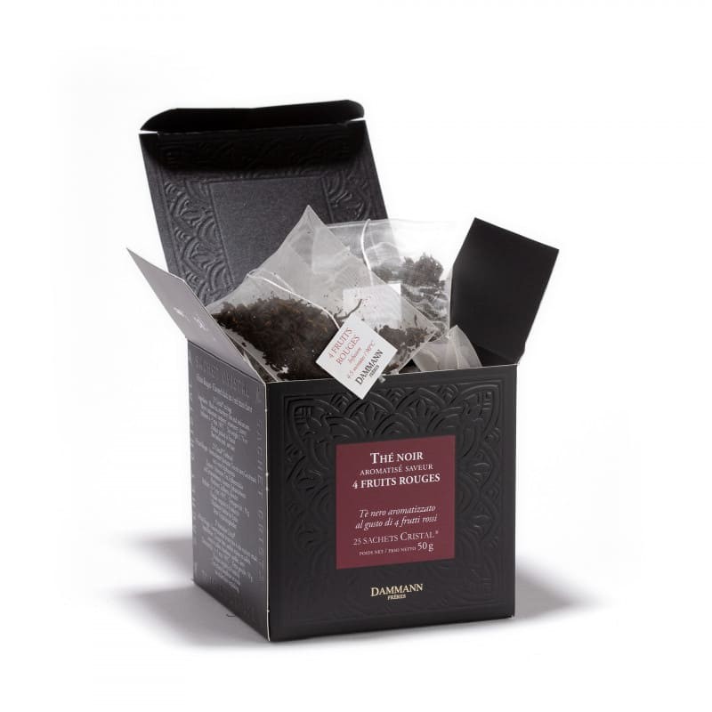 [888-C] THÉ NOIR - 4 FRUITS ROUGES, 25 SACHETS CRISTAL ®