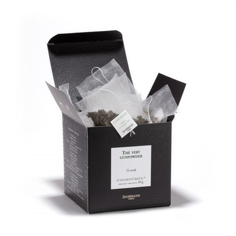 THÉ VERT - CHINE GUNPOWDER, 25 SACHETS CRISTAL ®
