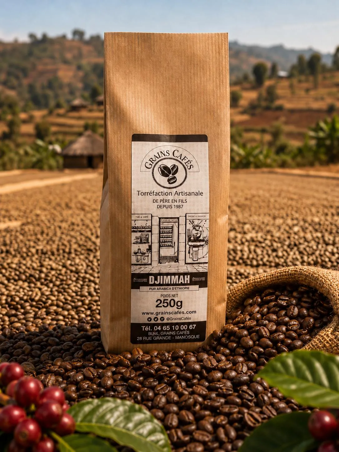 Moka Djimmah Éthiopie - Grains