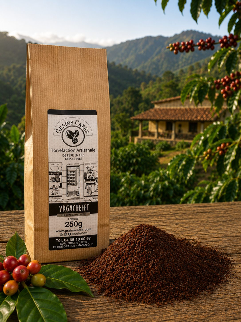 Moka Yrgacheffe Éthiopie - Moulu (Oriental)